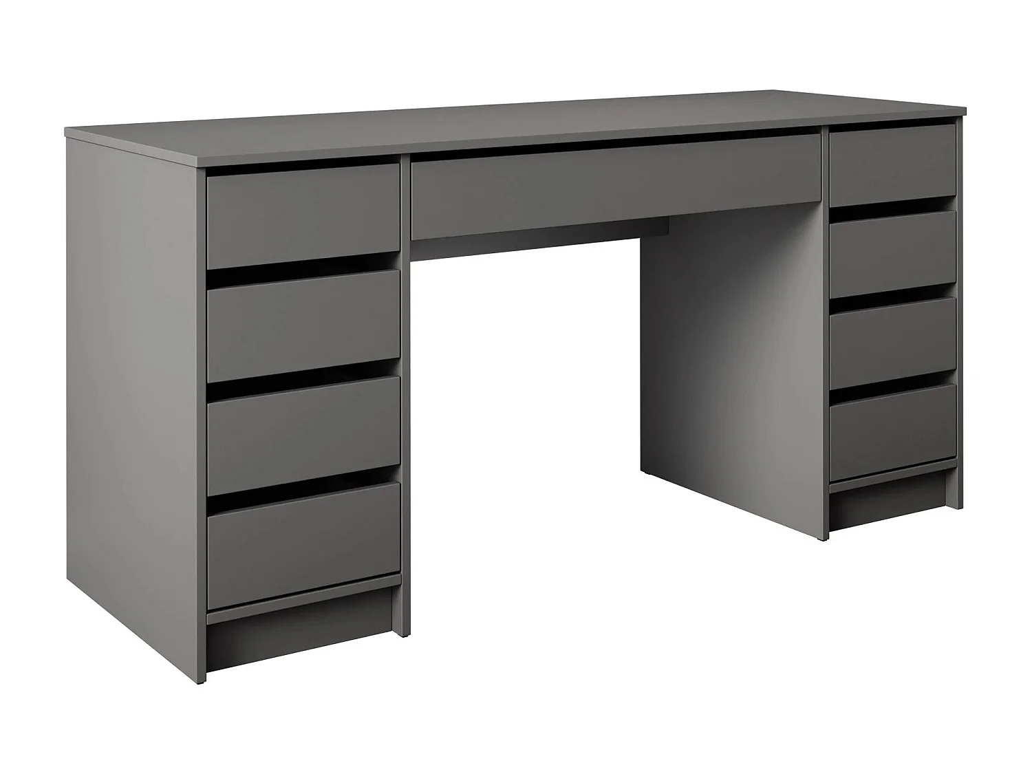 Mesa de oficina Comfivo Terros II, Con cajones, 76x154x55cm, Antracita