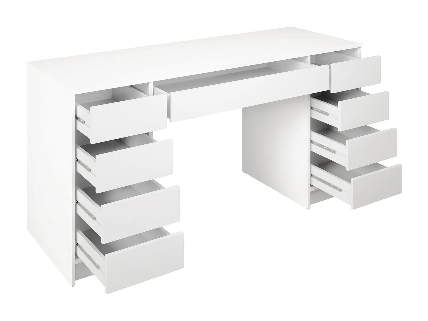 Mesa de oficina Comfivo Terros II, Con cajones, 76x154x55cm, Antracita
