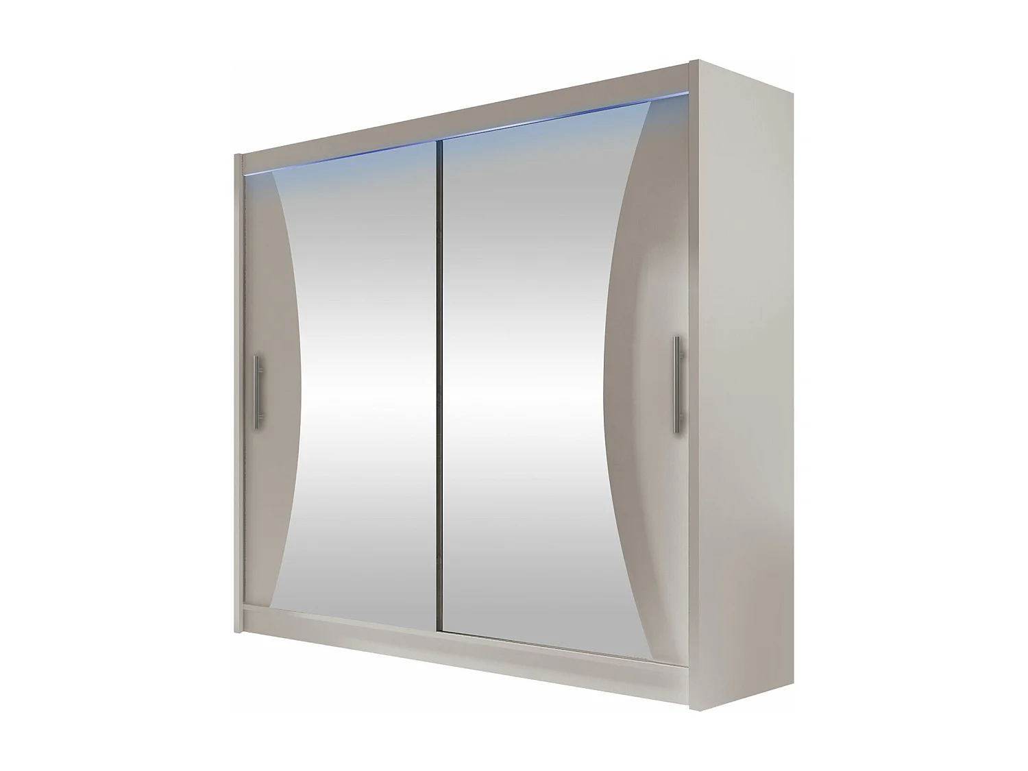 Guardaroba Closico 124, Cachemire, 215x180x57cm, Porte guardaroba: Scorrevoli