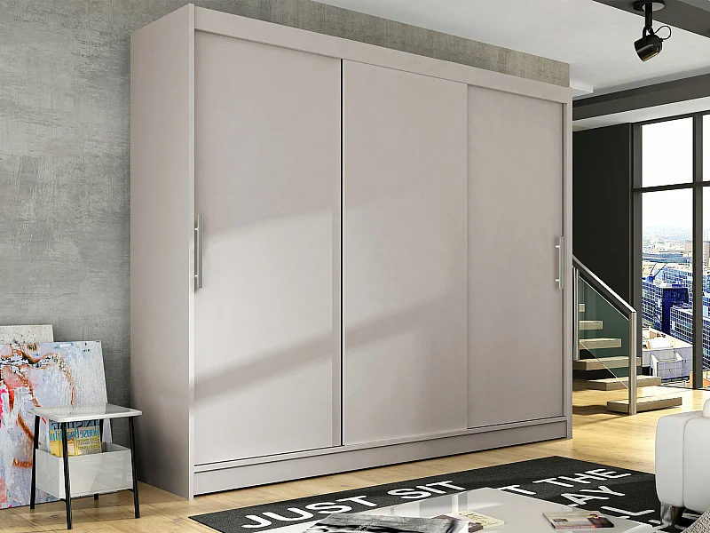 Armoire Closico 118, Cachemire, 215x250x58cm, Portes d'armoire: Coulissantes