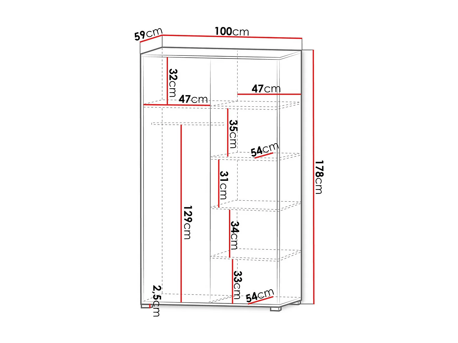 Roupeiro Comfivo Fersoe 113, 18x10x6cm