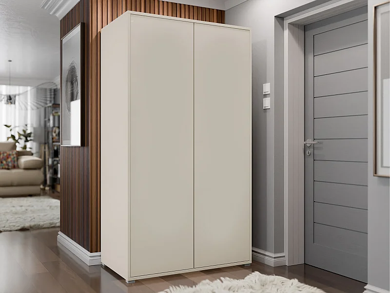 Armario Comfivo Fersoe 113, Cachemira, 178x100x59cm, Puertas de armario: Con bisagras