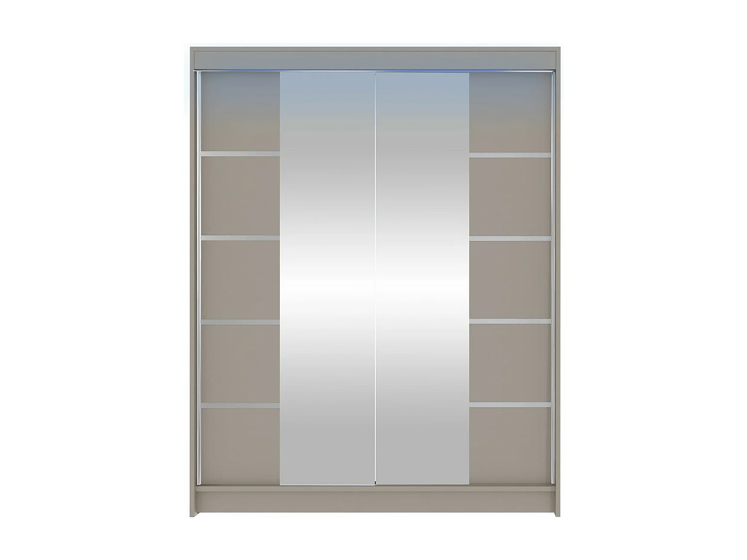 Guardaroba Closico 146, Cachemire, 200x150x58cm, Porte guardaroba: Scorrevoli