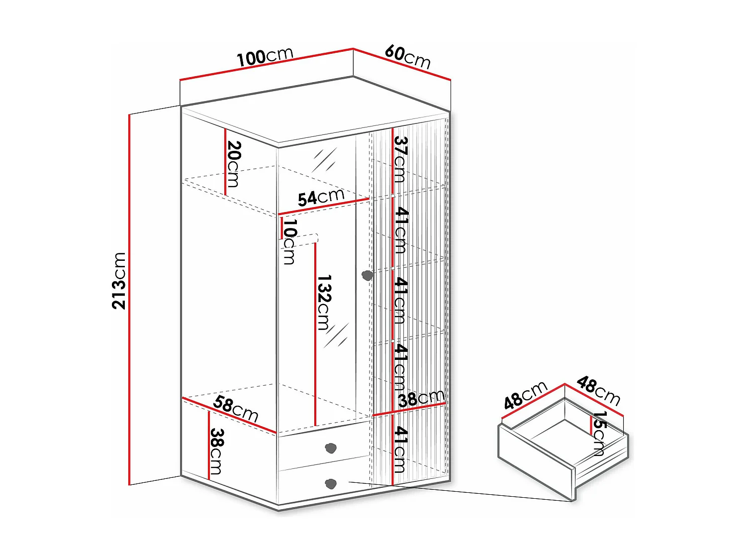 Roupeiro Venmava 116, 21x10x6cm