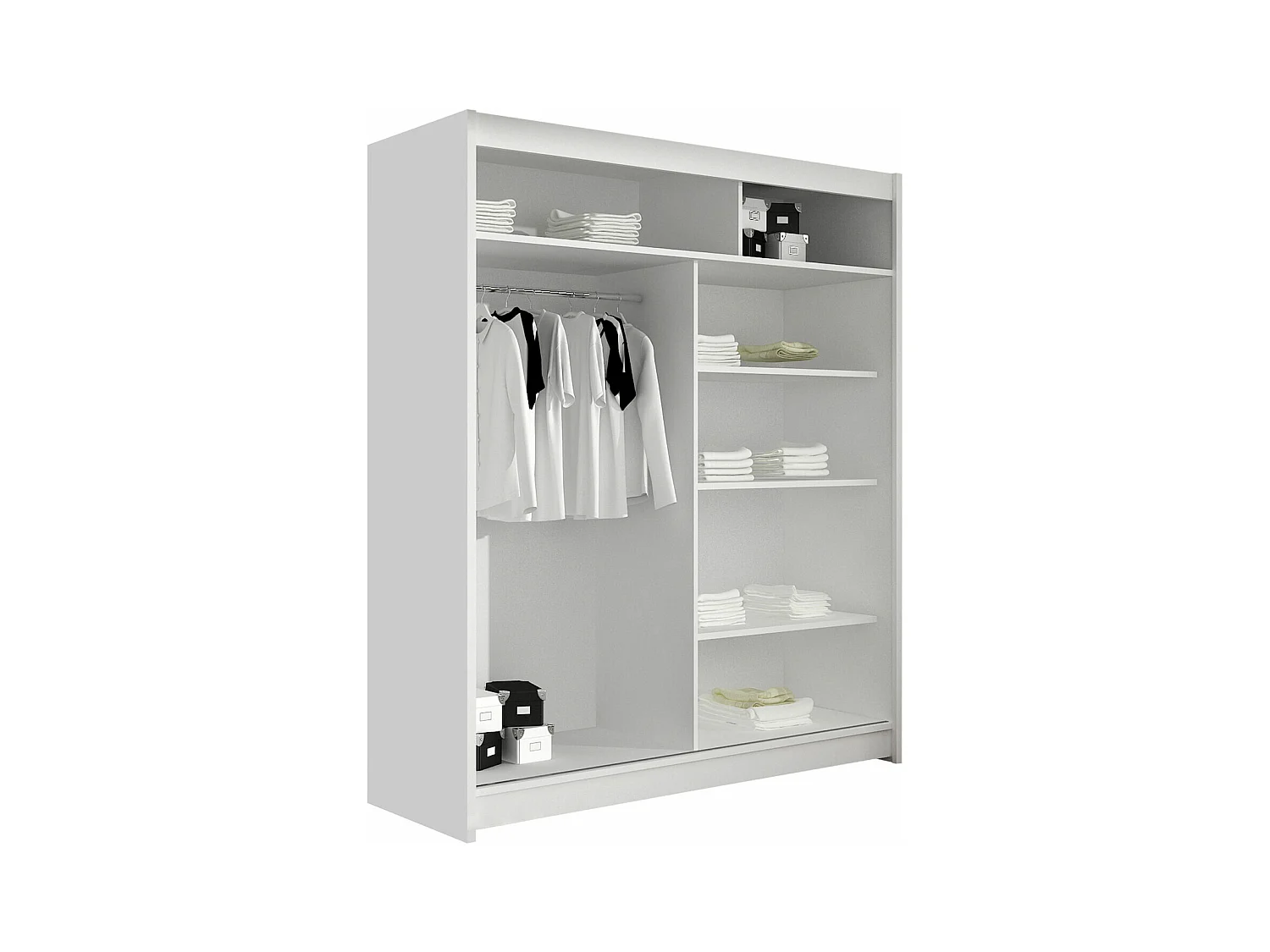 Armoire Closico 140, Cachemire, 200x150x58cm, Portes d'armoire: Coulissantes