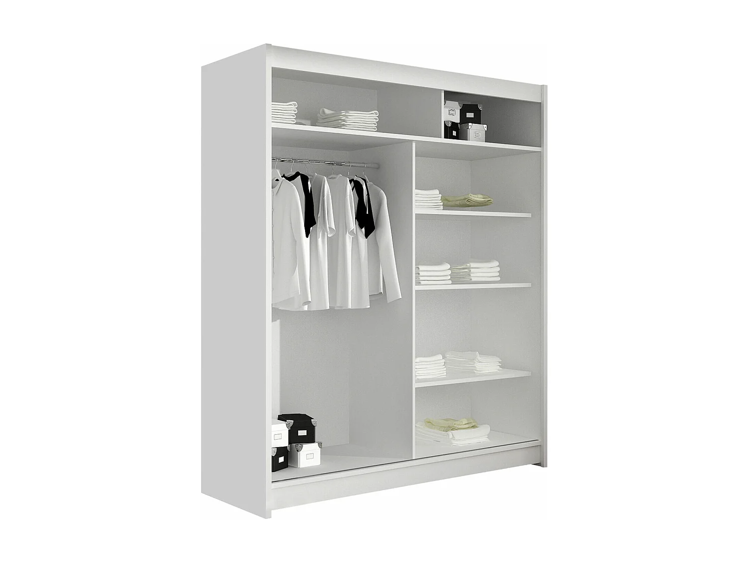 Armoire Closico 140, Cachemire, 200x150x58cm, Portes d'armoire: Coulissantes