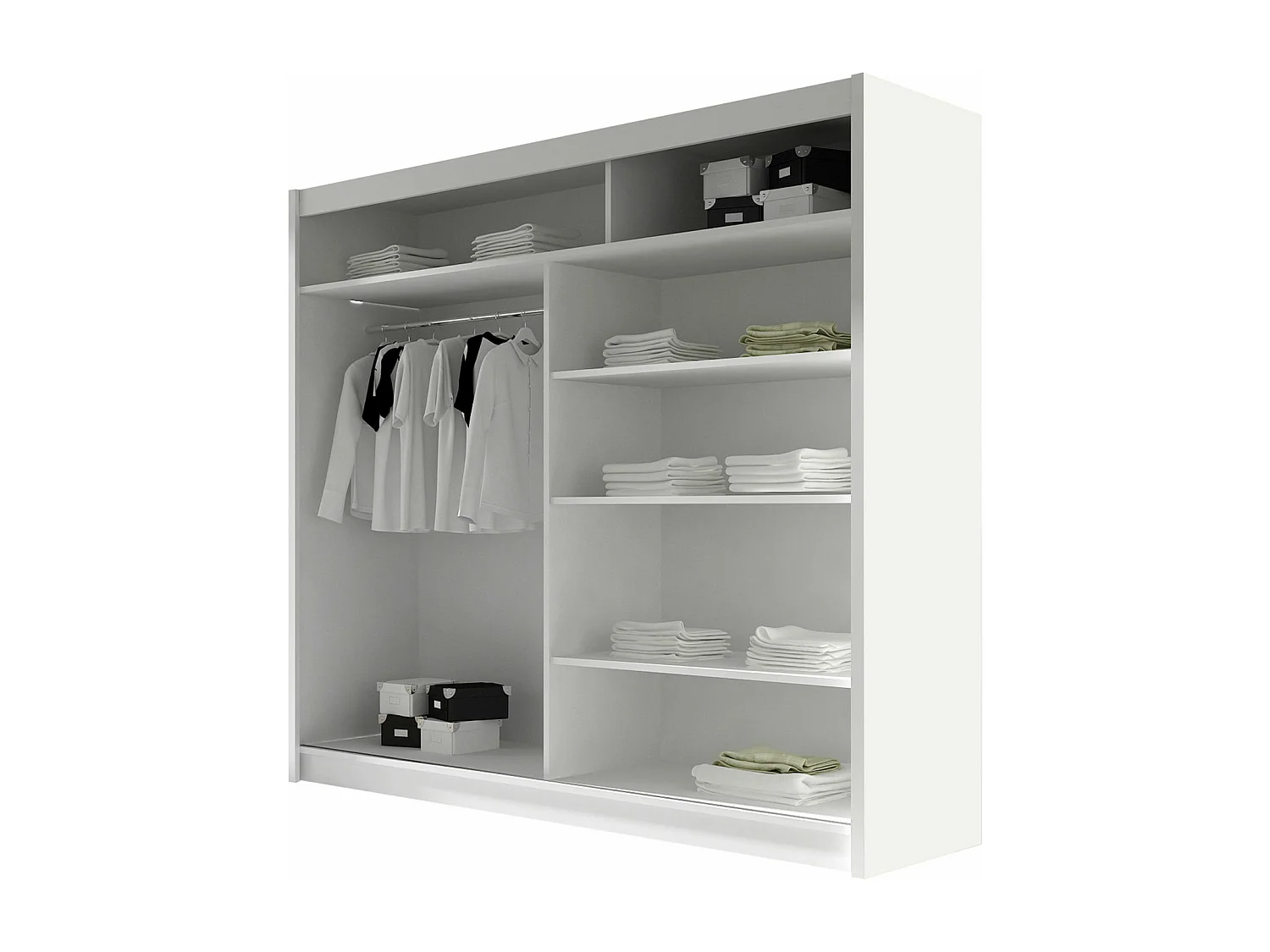 Armario Closico 106, Cachemira, 215x180x58cm, Puertas de armario: Correderas