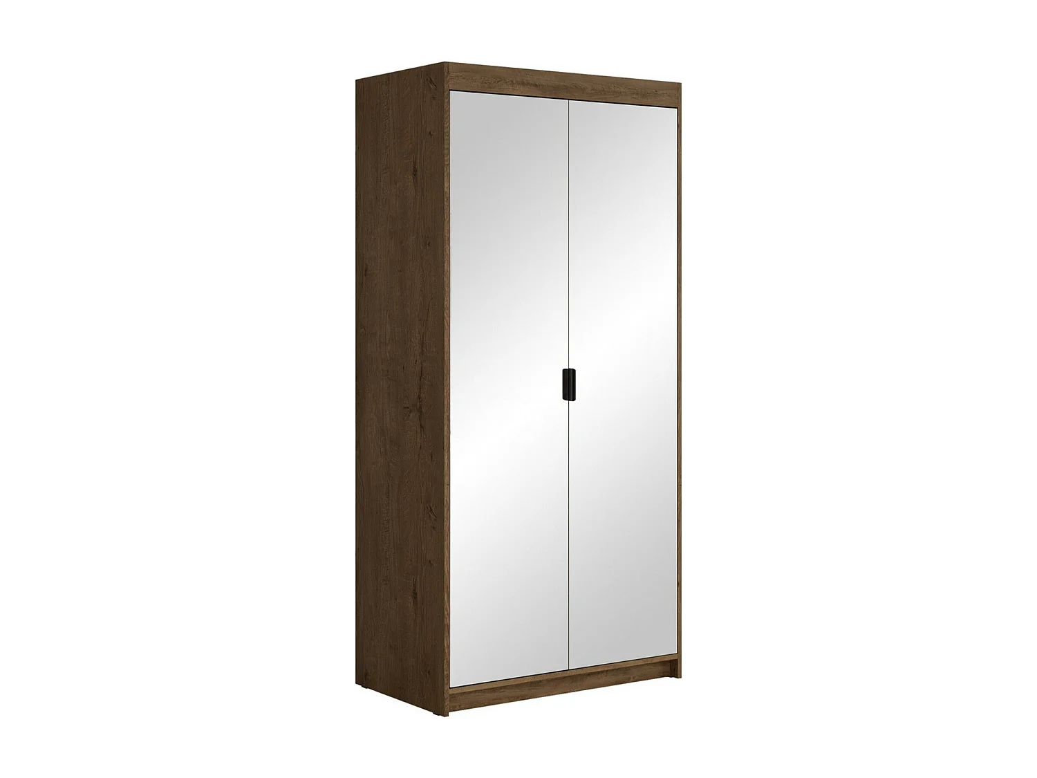 Armario Novduni 114, Roble de lefkada, 191x90x53cm, Puertas de armario: Con bisagras