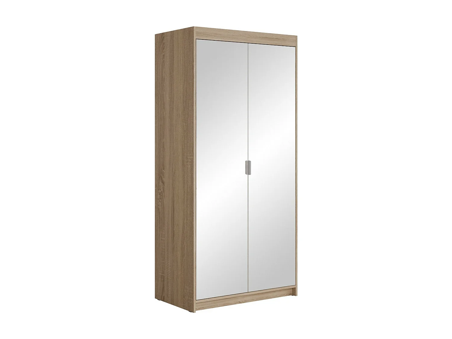 Armario Novduni 114, Roble Sonoma, 191x90x53cm, Puertas de armario: Con bisagras