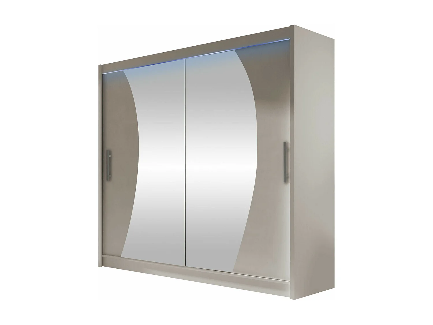 Armoire Closico 115, Cachemire, 215x180x58cm, Portes d'armoire: Coulissantes