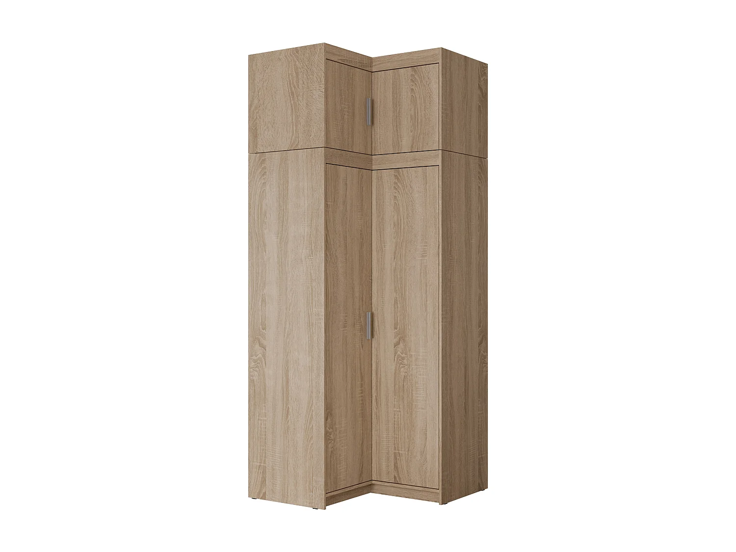 Armoire d'angle Novduni 121, Sonoma chêne, 246x98x98cm