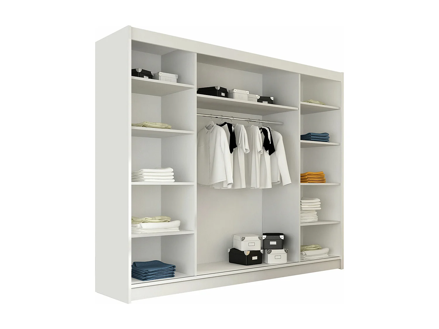 Armario Closico 120, Cachemira, 215x250x58cm, Puertas de armario: Correderas