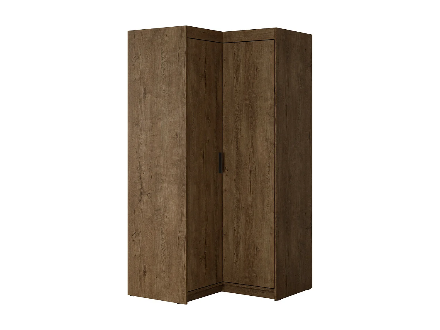 Armoire d'angle Novduni 116, Chêne de Lefkas, 191x98x98cm