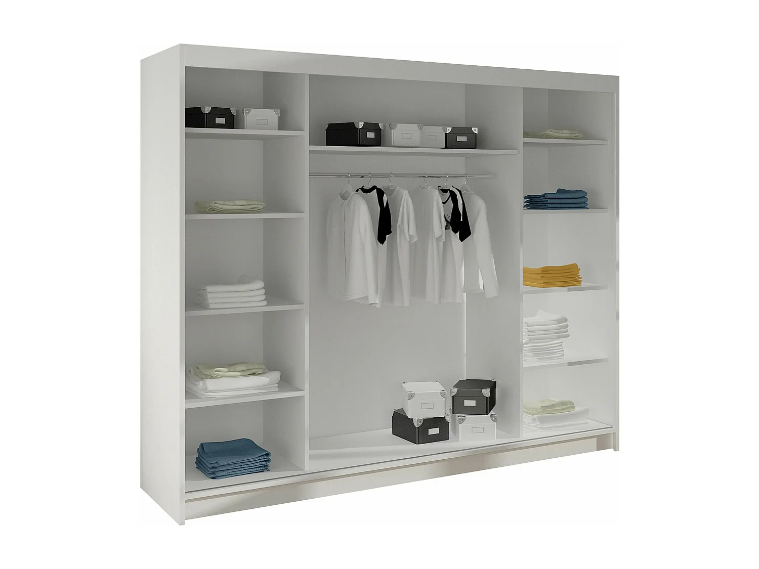 Armoire Closico 158, Cachemire, 215x200x58cm, Portes d'armoire: Coulissantes