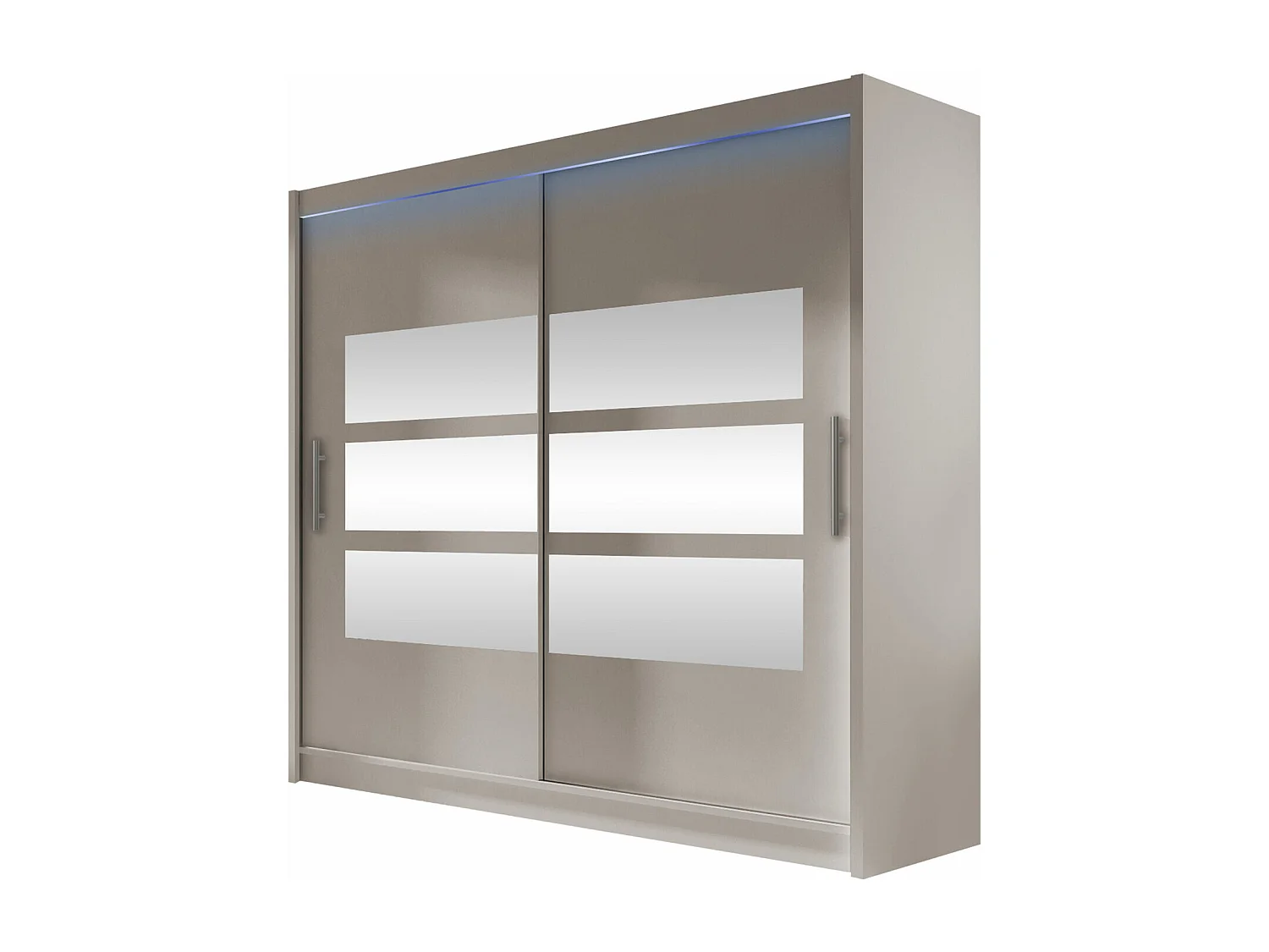 Armoire Closico 101, Cachemire, 215x180x58cm, Portes d'armoire: Coulissantes