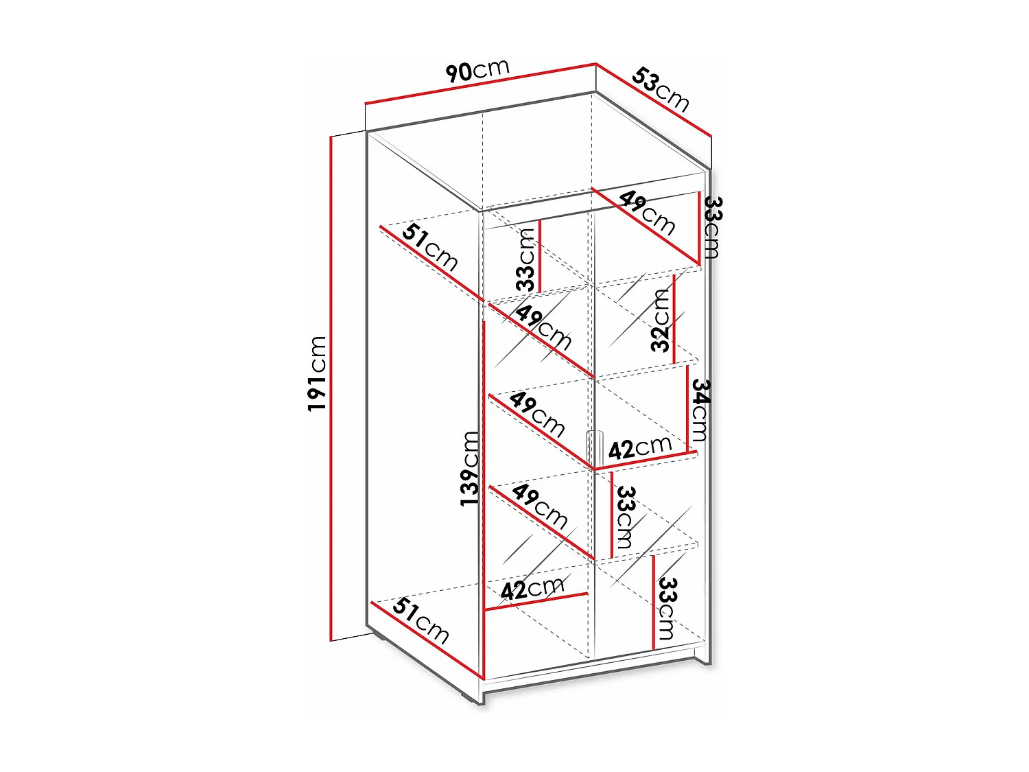Roupeiro Novduni 114, 19x9x5cm