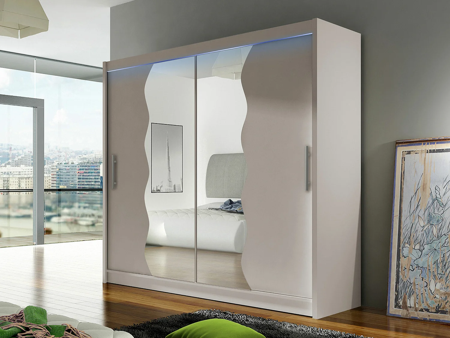 Roupeiro Closico 125, Número de prateleiras: 5, 22x18x6cm