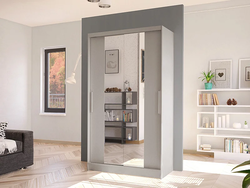 Armario Closico 163, Cachemira, 200x100x58cm, Puertas de armario: Correderas