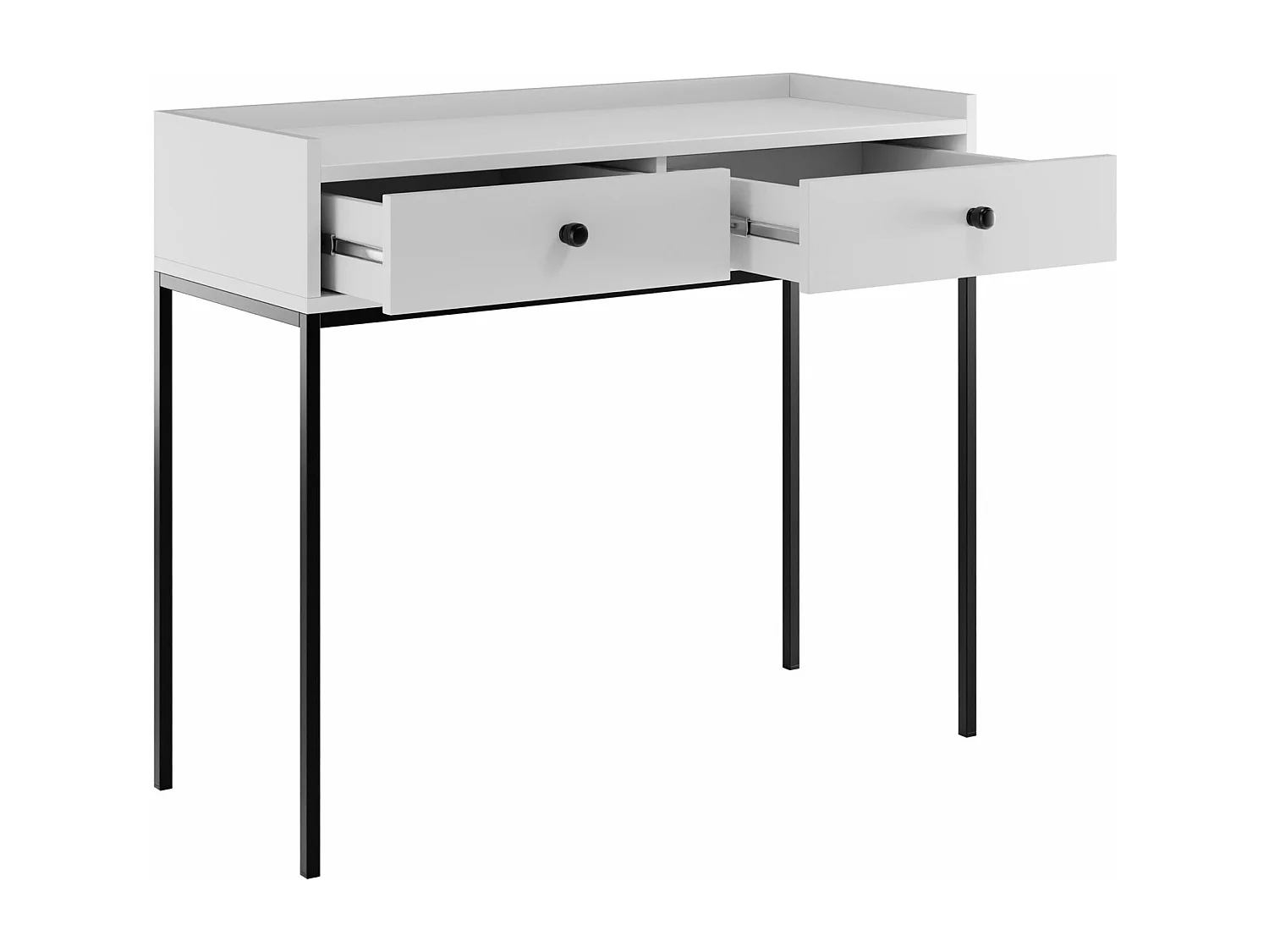 Consola Comfivo Etmore 106, Blanco, 86x100x40cm, Con cajones