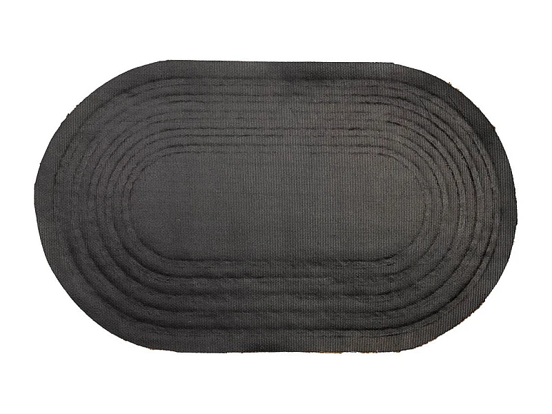 Tapis d'entrée en fibre pressée marron 75x45