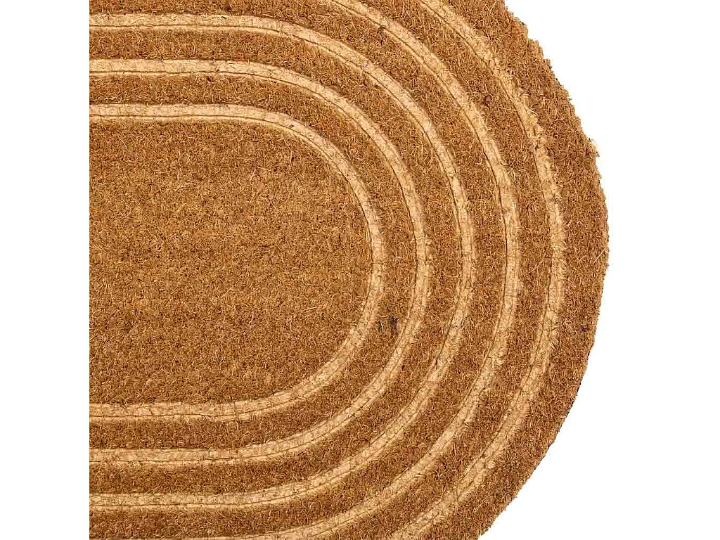 Zerbino in fibra pressata marrone 75x45