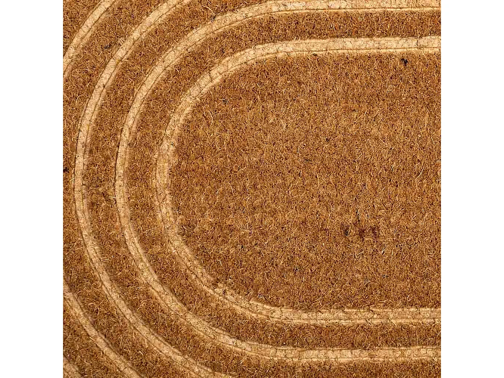 Zerbino in fibra pressata marrone 75x45