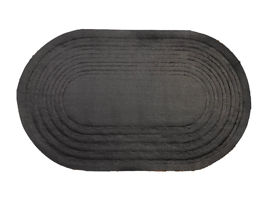 Zerbino in fibra pressata marrone 75x45