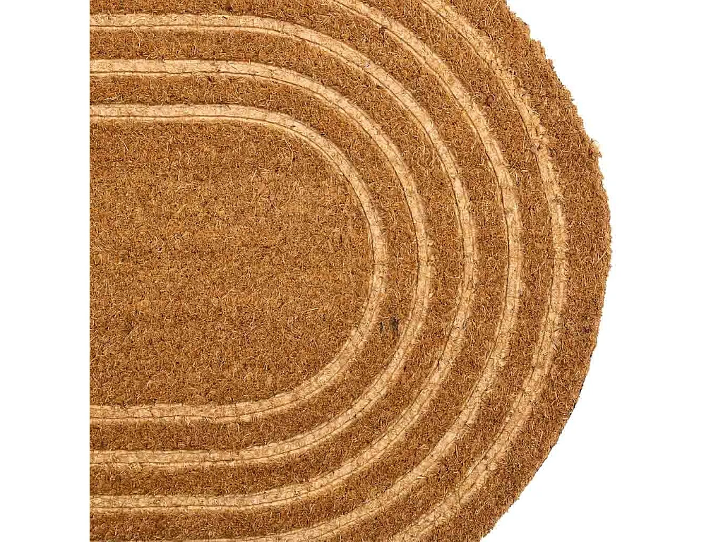Zerbino in fibra pressata marrone 75x45