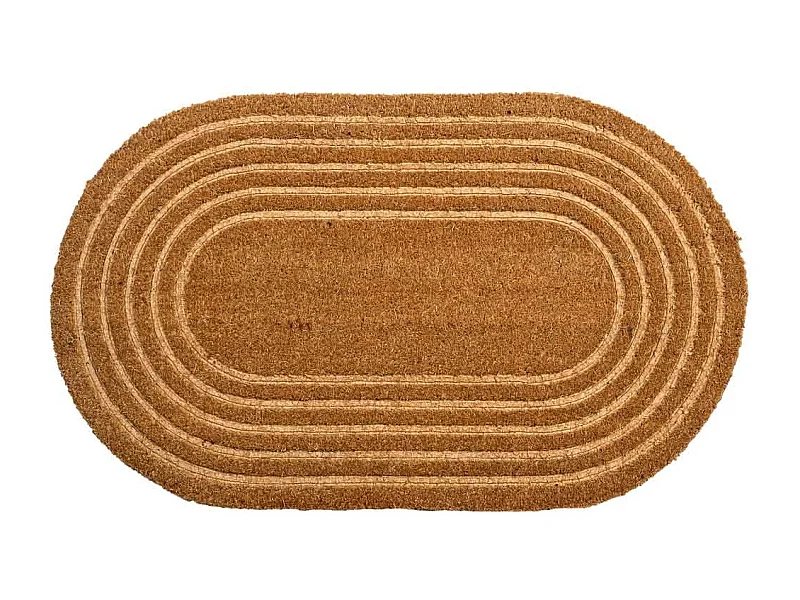 Zerbino in fibra pressata marrone 75x45