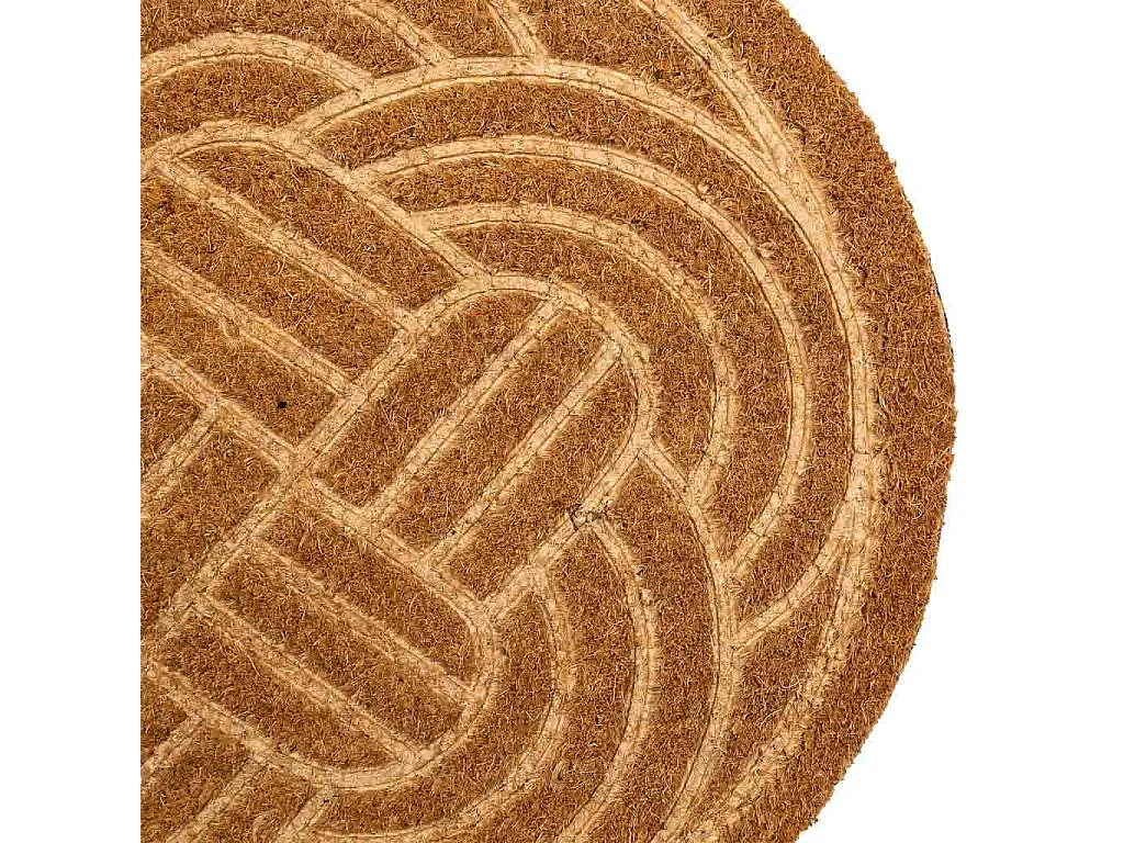 Fußmatte aus gepresster Faser in Braun 75x45