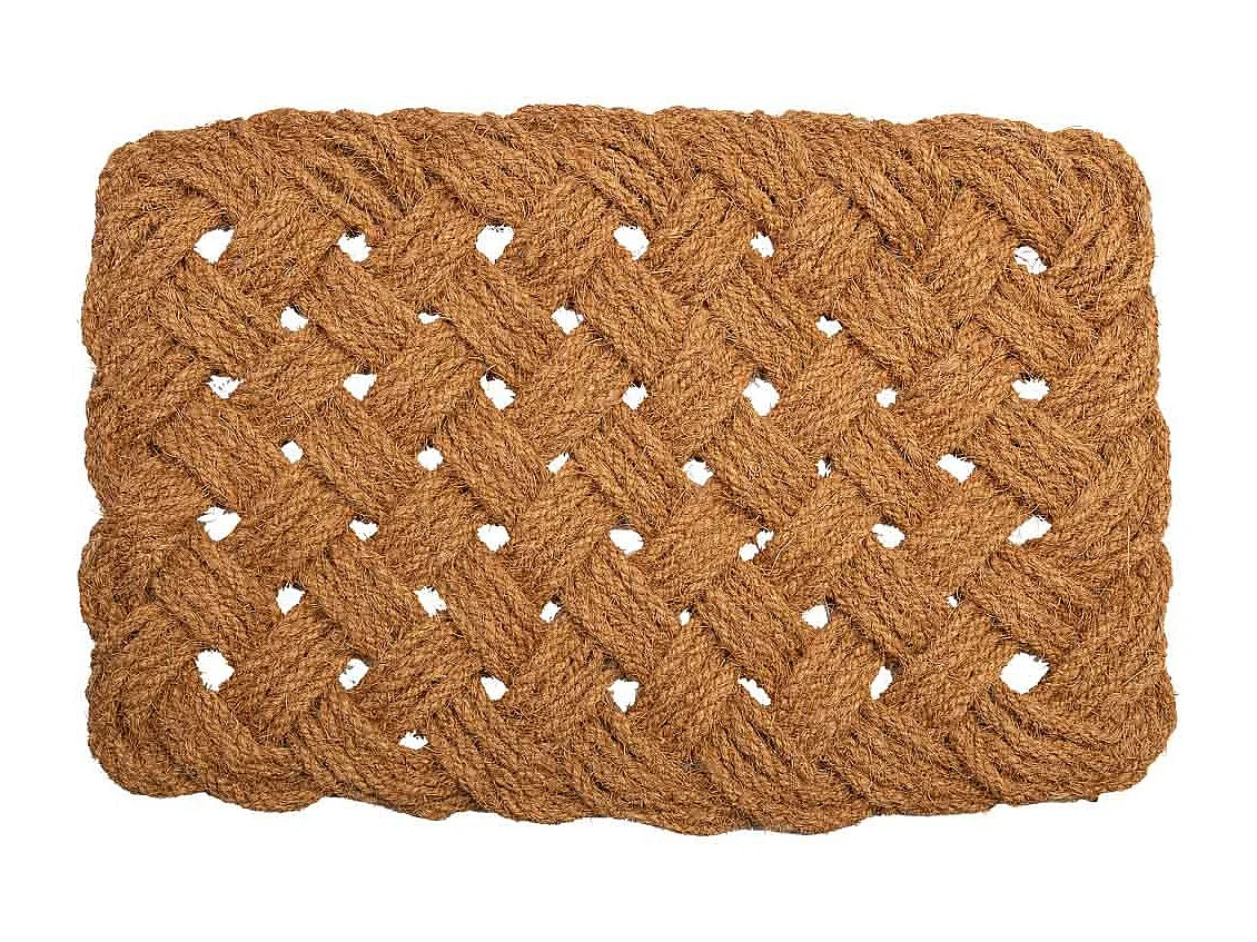 Tapis en corde de coco marron 80x50x3