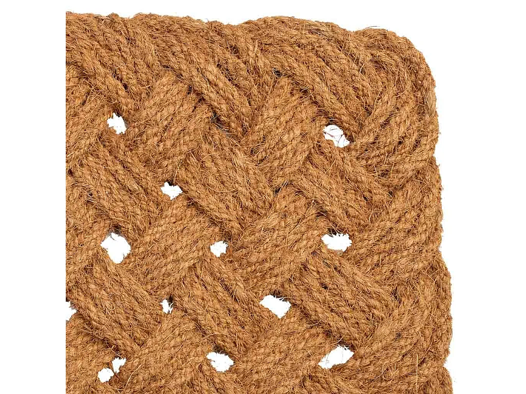 Tapis en corde de coco marron 80x50x3