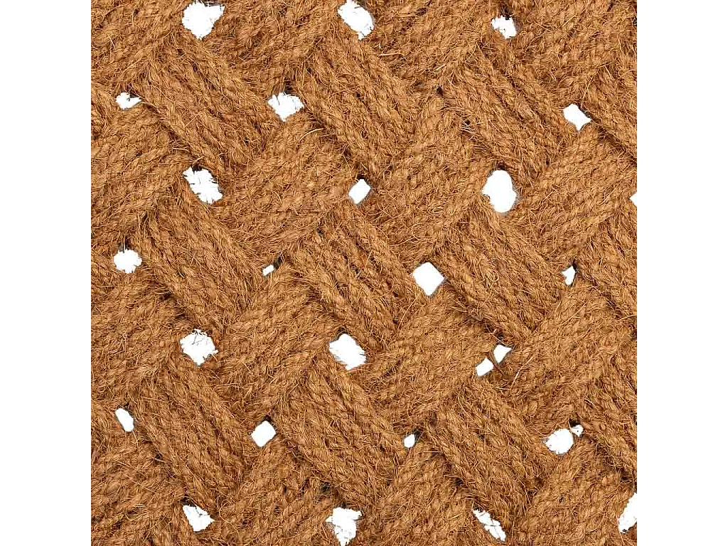 Tapis en corde de coco marron 80x50x3