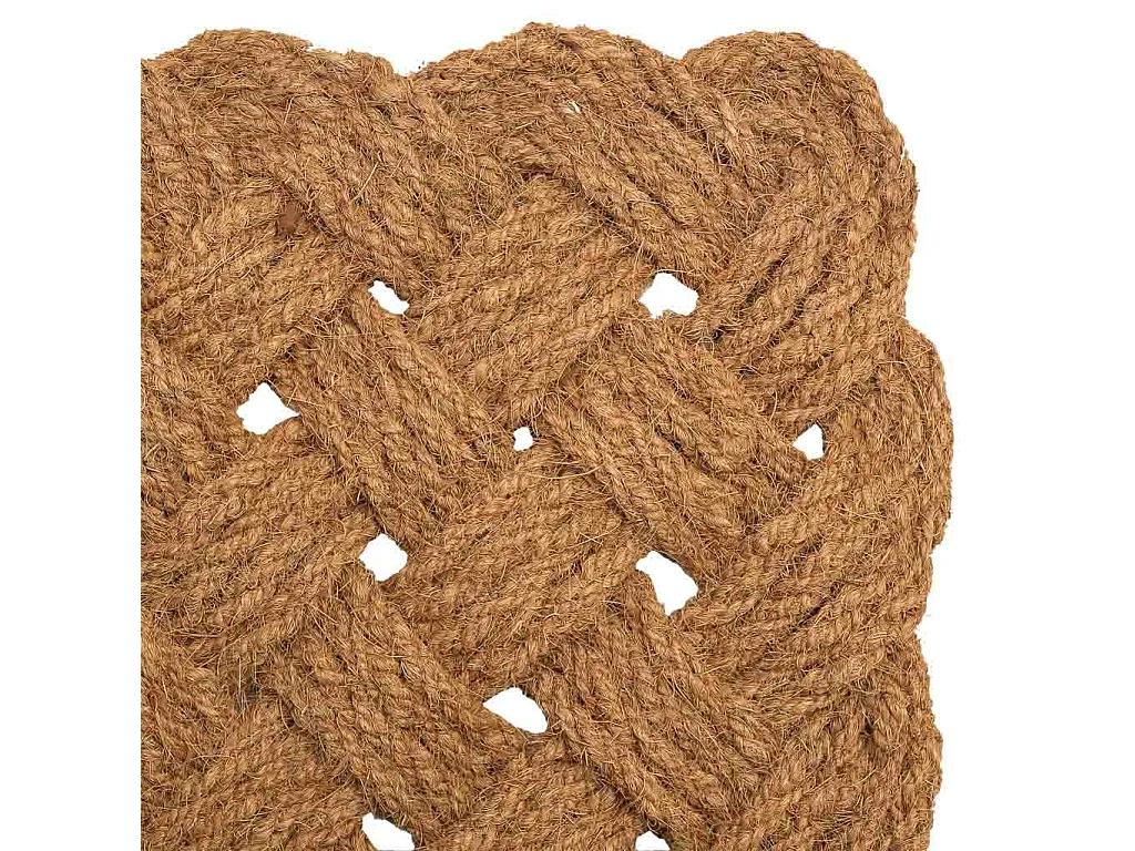 Tapis en corde de coco marron 90x55x3