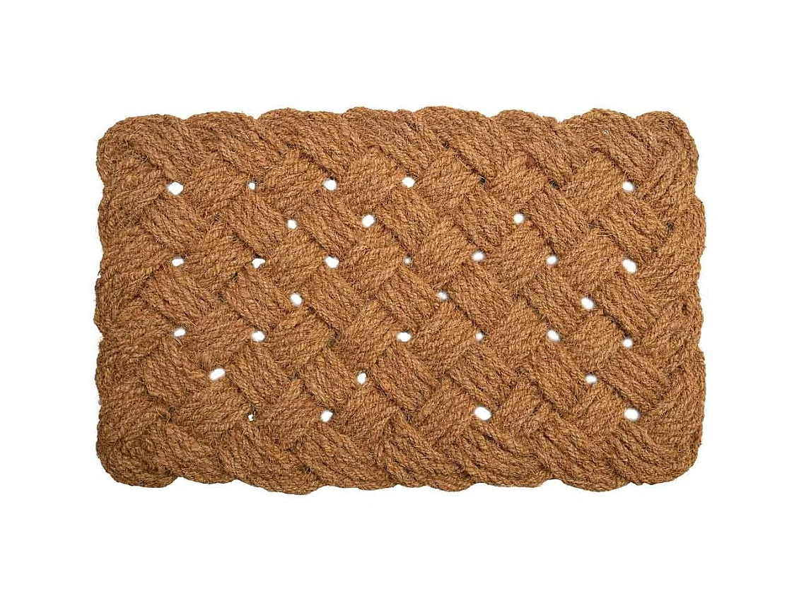 Tapis en corde de coco marron 90x55x3