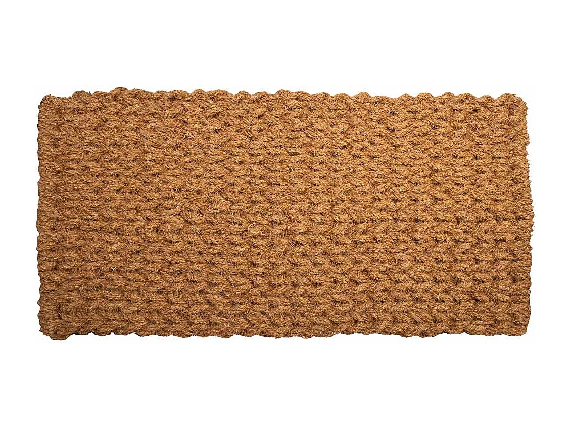 Felpudo de cuerda de coco marron 120x60x3