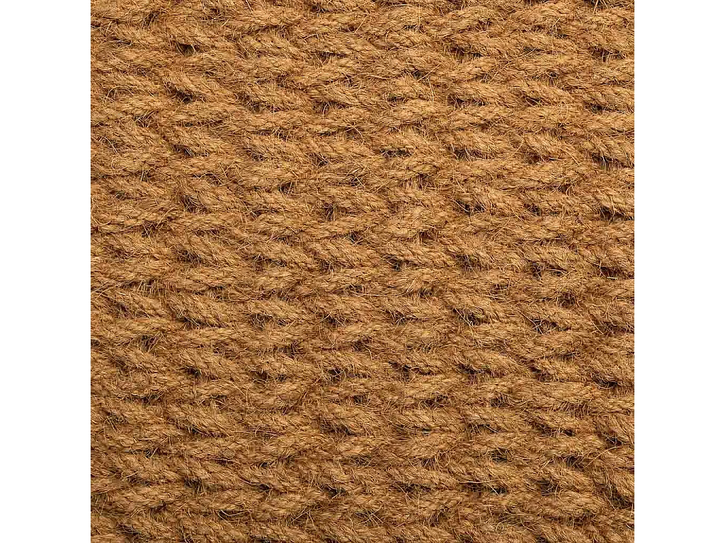 Felpudo de cuerda de coco marron 90x60x3