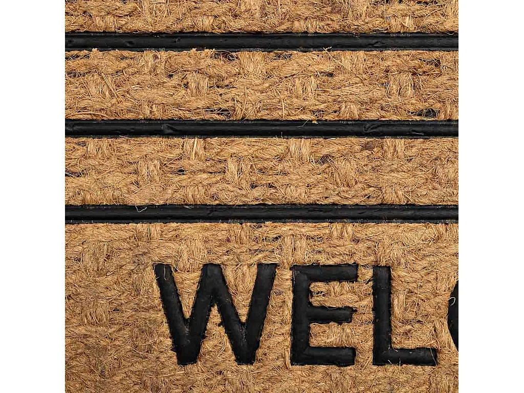 Capacho de fibra e borracha azul 60x40