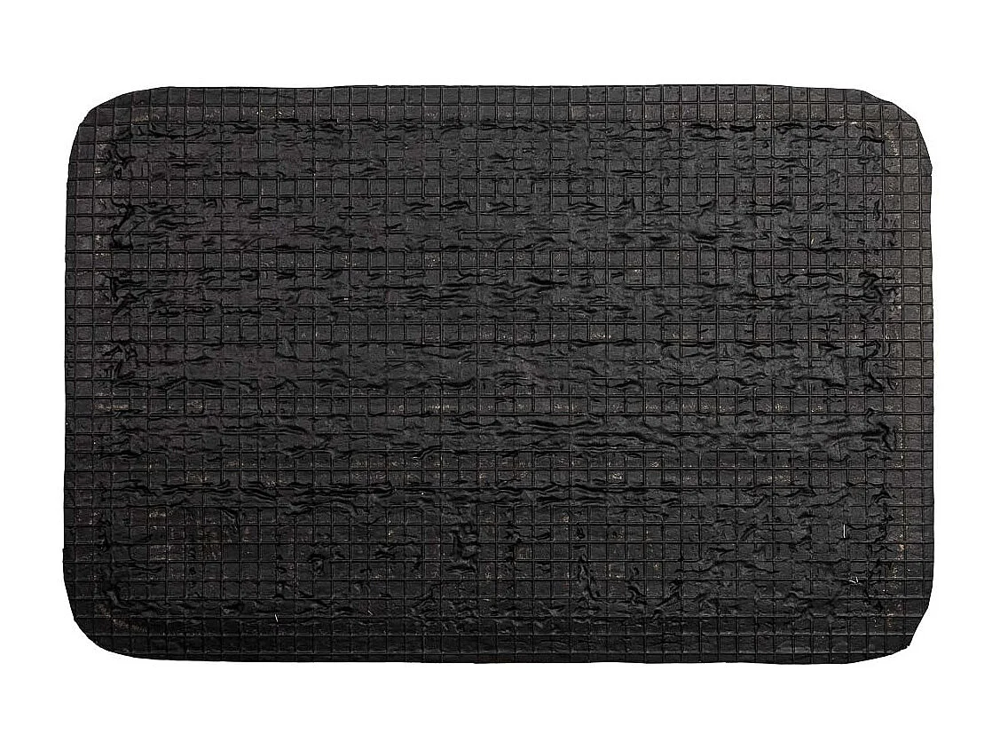 Zerbino in fibra e gomma marrone 60x40