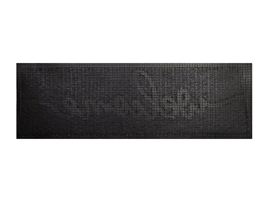 Fußmatte aus Faser und Gummi in Braun 120x40