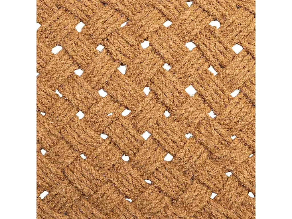 Felpudo de cuerda de coco marron 120x60x3