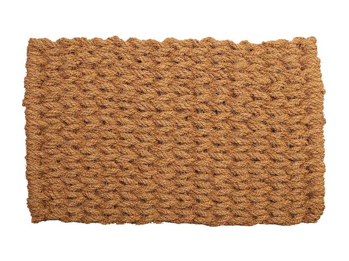 Tapis en corde de coco marron 80x50x3
