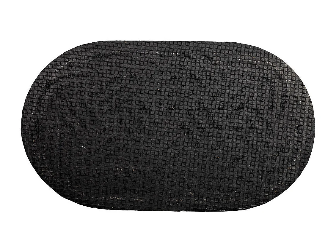 Felpudo de fibra de coco y goma marron 70x40