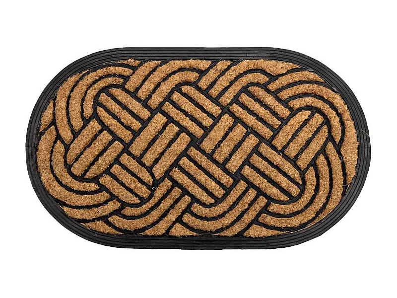 Zerbino in fibra di cocco e gomma marrone 70x40