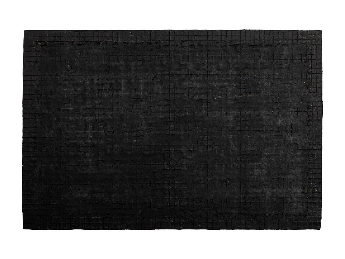 Zerbino in fibra e gomma marrone 60x40x0,7