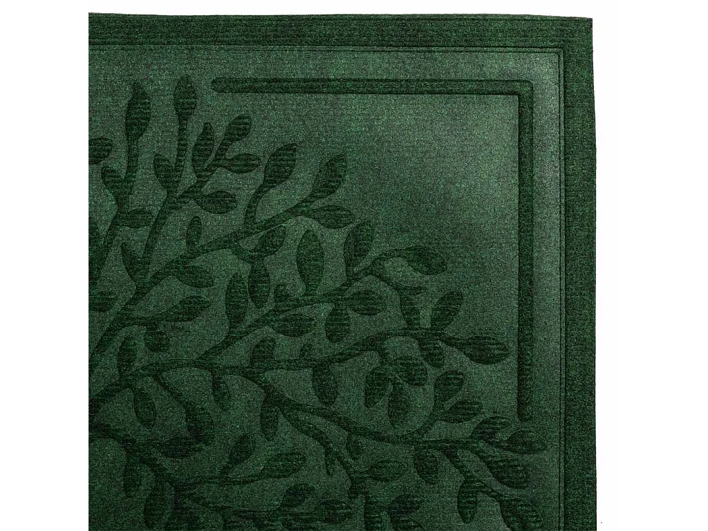 Fußmatte aus Faser und Gummi in Grün 75x45