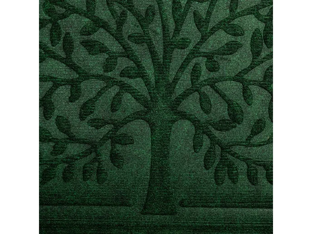 Tapis d'entrée en fibre et caoutchouc vert 75x45