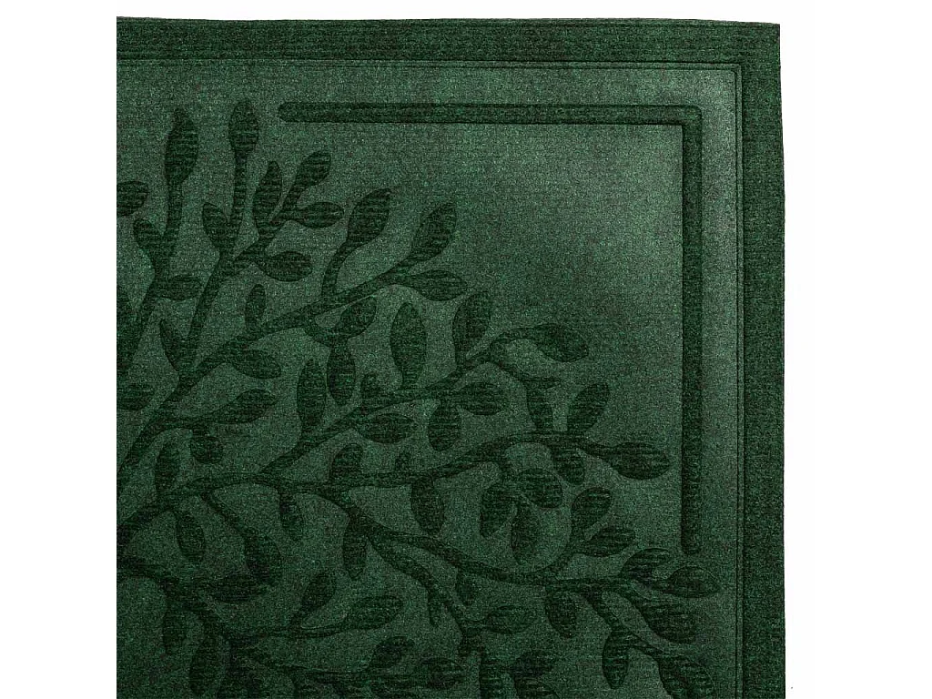Zerbino in fibra e gomma verde 75x45