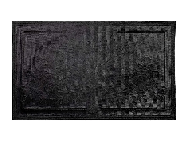 Fußmatte aus Faser und Gummi in Grün 75x45