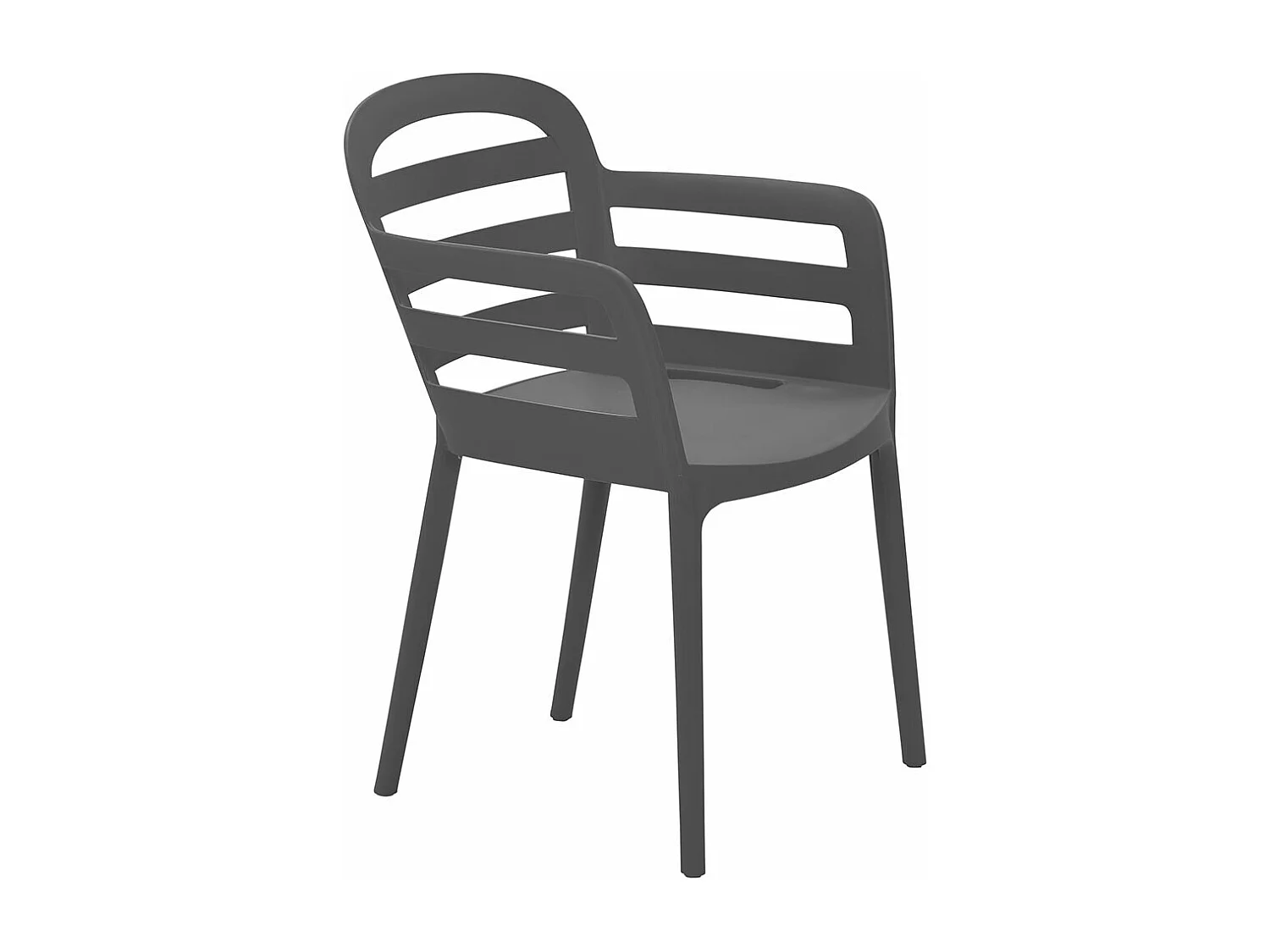 Chaise de jardin Garden Impressions Mira Gris foncé